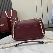 GUCCI | Blondie small top handle bag in red - 4