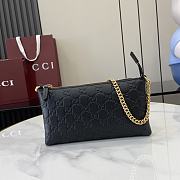 GUCCI | GG Signature Chain Wallet In Black  - 1