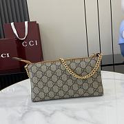 GUCCI | GG Signature Chain Wallet In Brown - 6