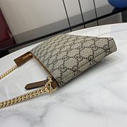 GUCCI | GG Signature Chain Wallet In Brown - 5