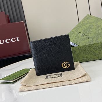 GUCCI | GG Marmont Wallet In Black Gold Hardware