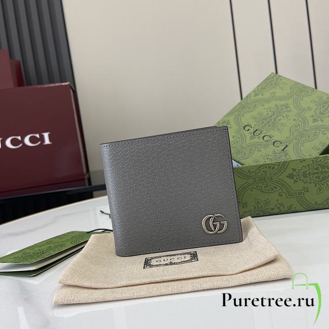 GUCCI | GG Marmont Wallet In Gray - 1