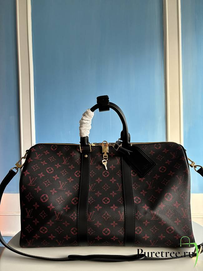 LOUIS VUITTON | Keepall Bandoulière 45 Monogram Tomette coated canvas - 1