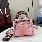 GUCCI | Gucci Diana mini tote bag in pink - 1