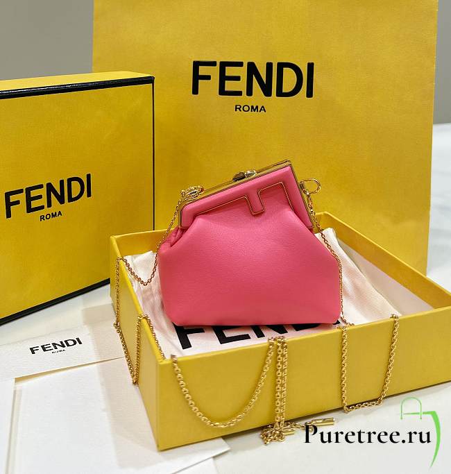 FENDI | First Small Leather In Pink - 1