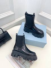 PRADA | Women Monolith Brushed Leather Boots In Blacj Shiny - 5