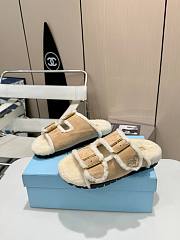 PRADA | Sandals Comfort Flat In Beige - 5