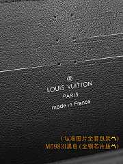 LOUIS VUITTON | Aerogram Long Wallet Black - 6