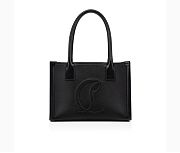 CHRISTIAN LOUBOUTIN | By My Side small Tote bag Grained calf leather black - 1