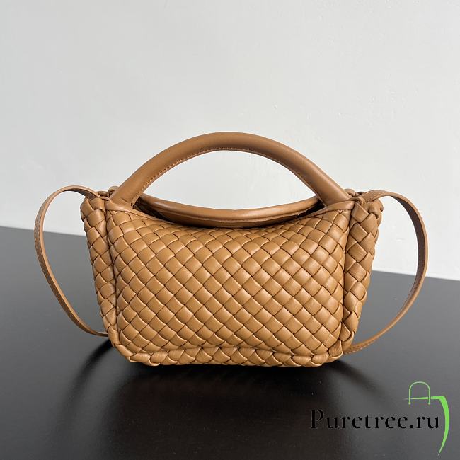 BOTTEGE VENETA | Mini Cobble Handbag In Brown - 1