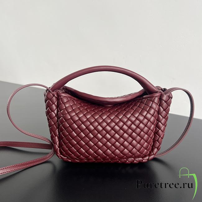 BOTTEGE VENETA | Mini Cobble Handbag In Burgundy - 1