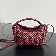 BOTTEGE VENETA | Mini Cobble Handbag In Burgundy - 1