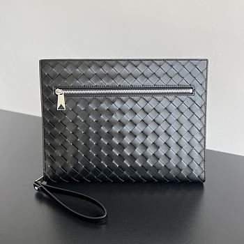 BOTTEGE VENETA | Intrecciato Document Case With Wristlet Black