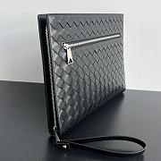 BOTTEGE VENETA | Intrecciato Document Case With Wristlet Black - 5