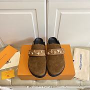 LOUIS VUITTON | Cosy Flat Comfort Clog Brown - 1