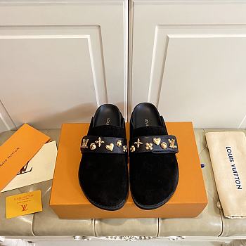 LOUIS VUITTON | Cosy Flat Comfort Clog Black