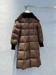 MONCLER | Brerelle Long Down Jacket Brown - 4