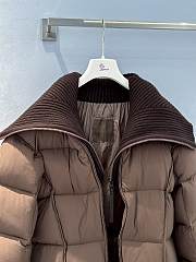 MONCLER | Brerelle Long Down Jacket Brown - 2