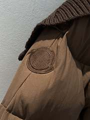 MONCLER | Brerelle Long Down Jacket Brown - 3