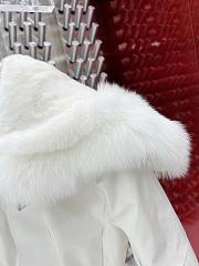 MONCLER | Cupidone Hooded Shearling Short Down Jacket White - 2