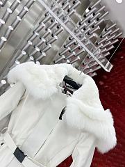 MONCLER | Cupidone Hooded Shearling Short Down Jacket White - 5