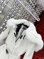 MONCLER | Cupidone Hooded Shearling Short Down Jacket White - 4