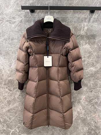 MONCLER | Brerelle Long Down Jacket Coffee