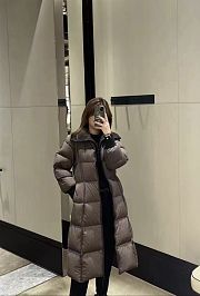 MONCLER | Brerelle Long Down Jacket Coffee - 5