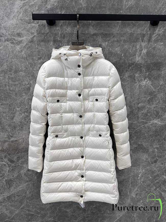 MONCLER | Long Jacket In White Color - 1