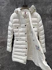 MONCLER | Long Jacket In White Color - 4