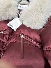 MAX MARA | Short Down Jacket In Burgundy - 3