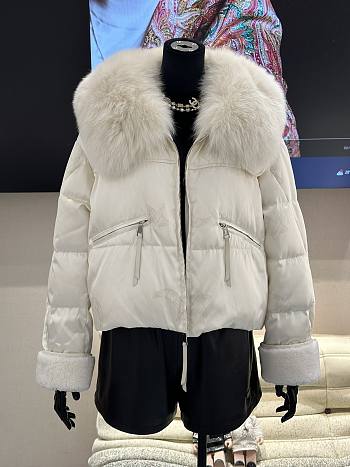 MAX MARA | Short Down Jacket In White