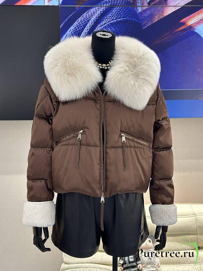 MAX MARA | Short Down Jacket In Brown - 1