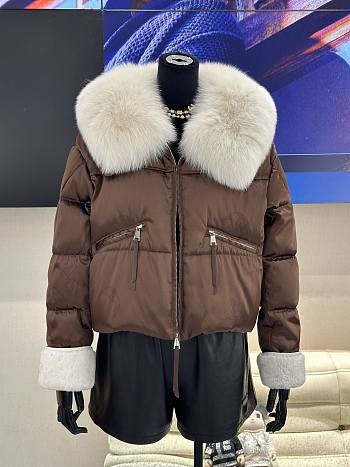 MAX MARA | Short Down Jacket In Brown