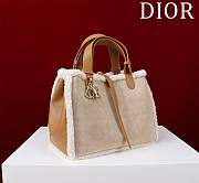 DIOR | Medium Toujours Bag Beige Macrocannage - 4