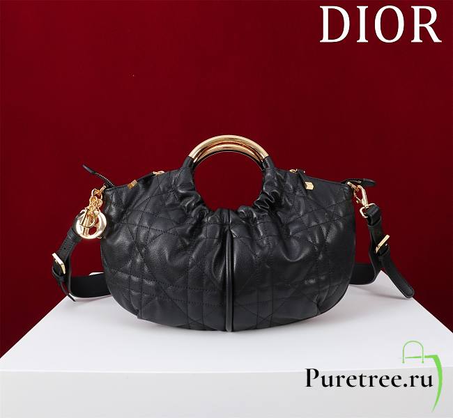 DIOR | Walk in Purse Black Macrocannage Calfskin - 1