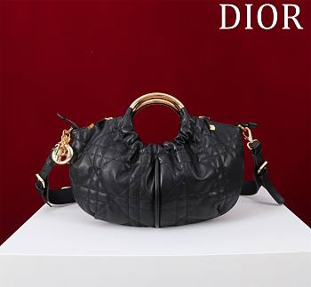 DIOR | Walk in Purse Black Macrocannage Calfskin