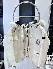 CANADA GOOSE | Expedition Logo Patch Hooded Parka White - 3