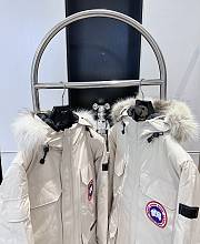 CANADA GOOSE | Expedition Logo Patch Hooded Parka White - 2