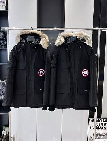 CANADA GOOSE | Expedition Logo Patch Hooded Parka Black