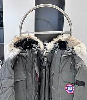 CANADA GOOSE | Expedition Logo Patch Hooded Parka Dark Gray - 6