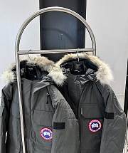 CANADA GOOSE | Expedition Logo Patch Hooded Parka Dark Gray - 5