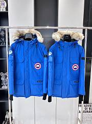 CANADA GOOSE | Expedition Logo Patch Hooded Parka Blue - 1