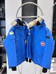 CANADA GOOSE | Expedition Logo Patch Hooded Parka Blue - 5