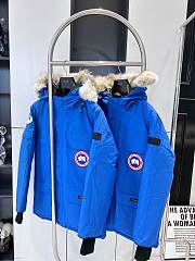 CANADA GOOSE | Expedition Logo Patch Hooded Parka Blue - 2