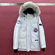 CANADA GOOSE | Citadel Parka Fur Down Jacket In White - 1