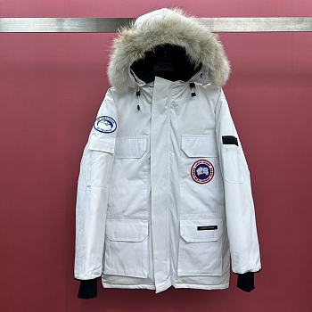 CANADA GOOSE | Citadel Parka Fur Down Jacket In White