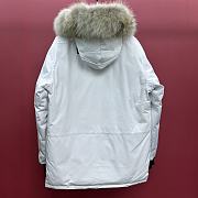 CANADA GOOSE | Citadel Parka Fur Down Jacket In White - 6