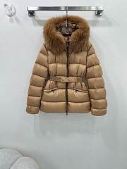 MONCLER | Brasseurs Short Down Jacket Brown  - 1