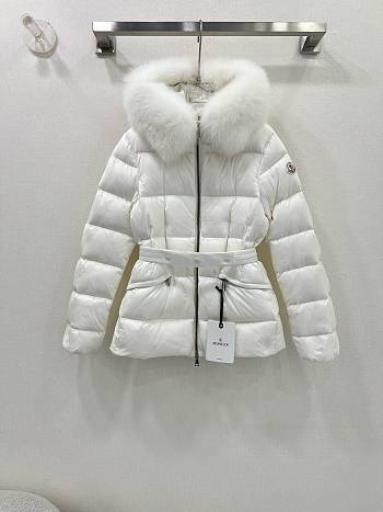 MONCLER | Brasseurs Short Down Jacket White